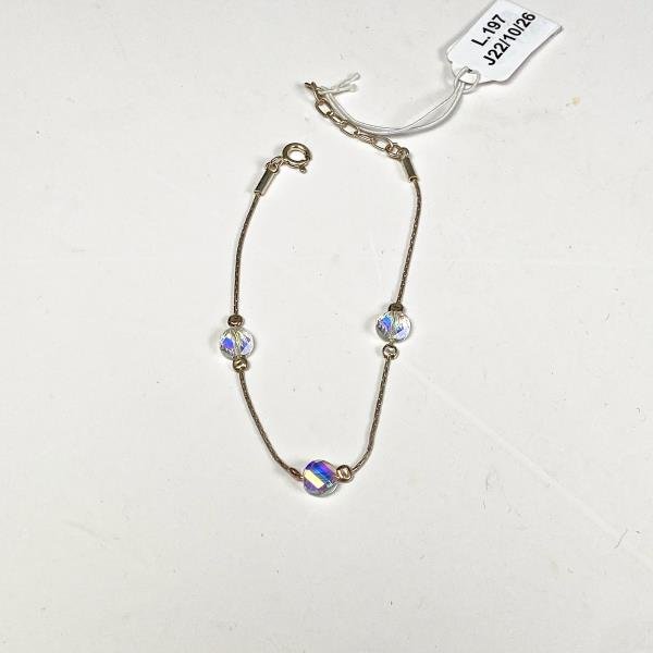 Pulsera de Plata con Cristales para Dama