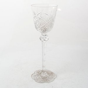 Juego de 6 Copas de Cristal Tallado con Pie Lobulado - imagen 3
