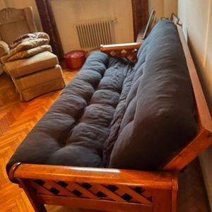 Sillón de Madera de Tres Cuerpos con Almohadones - imagen 4