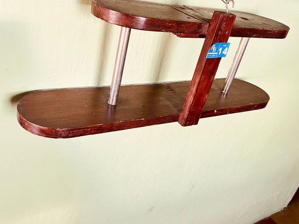 REPIZA DE MADERA 2 ESTANTE - imagen 2