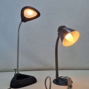 L 285 - Set De 2 Piezas - Set de dos atractivas lámparas de escritorio, ambas funcionales, ideales para estudio o trabajo con diseños en tonos oscuro y - imagen 4