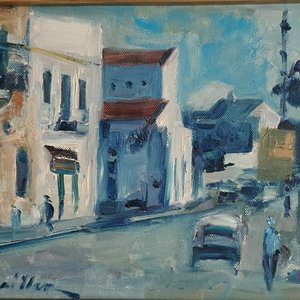 Cuadro "Calle con Figuras" de Zoma Baitler, Óleo sobre Lienzo - imagen 2