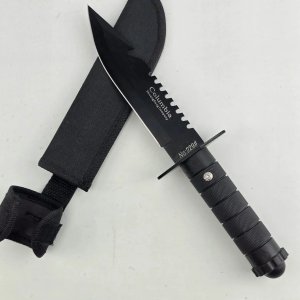 Cuchillo Táctico Negro con Vaina y Marcaje "Columbia" - imagen 7