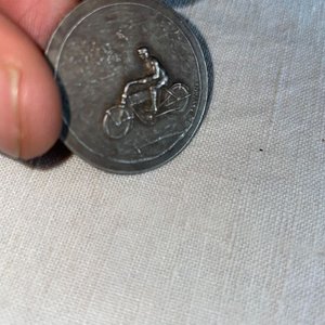 Medalla Ciclismo Club América Amberes 1925 Primer Puesto Dassori - imagen 1