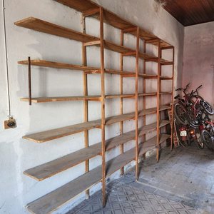 Estantería Grande de Pino Blanco con 8 Estantes - imagen 2