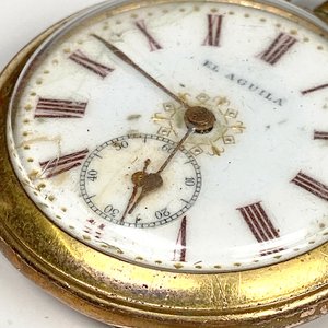 Reloj de Bolsillo El Águila Enchapado con Esfera Detallada - imagen 3