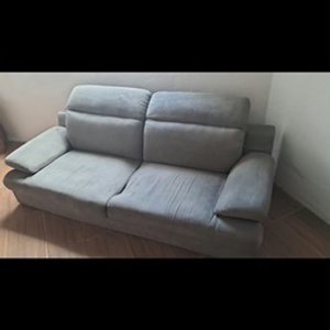 Sillón de 2 Cuerpos Gris Reclinable - imagen 5