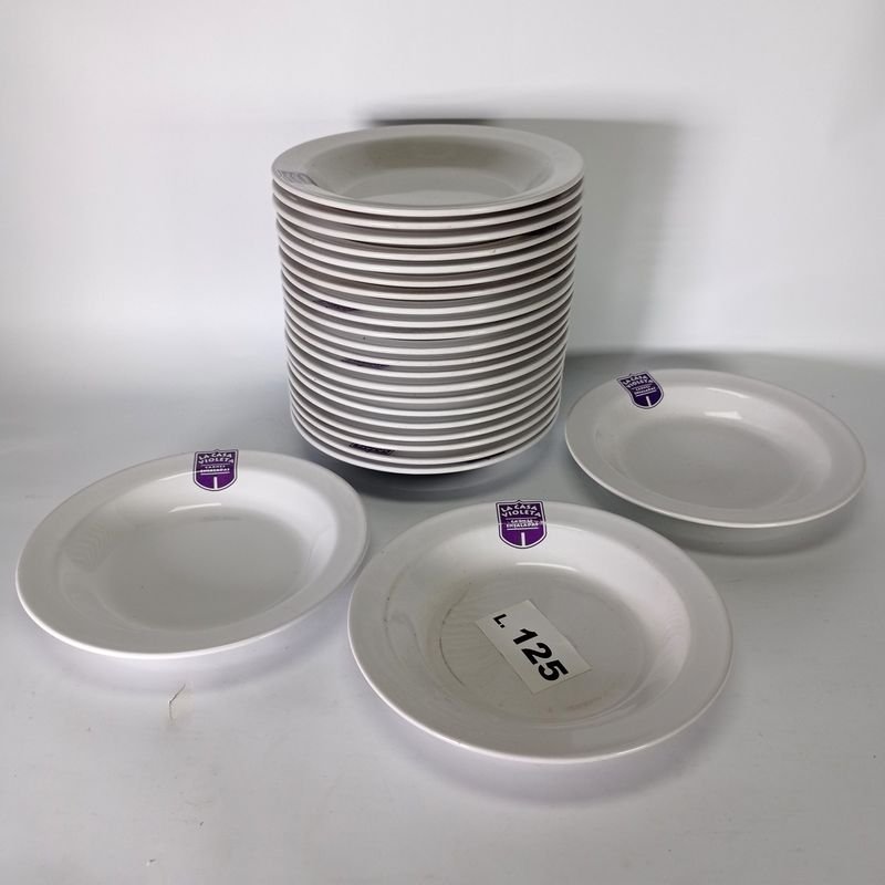 Platos de porcelana Olmos con logo de La Casa Violeta - imagen 4