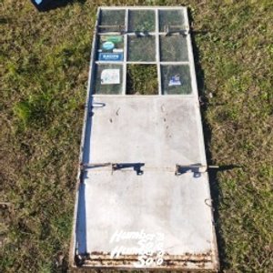 Puerta de Chapa con Marco y Pasadores para Candados - imagen 1