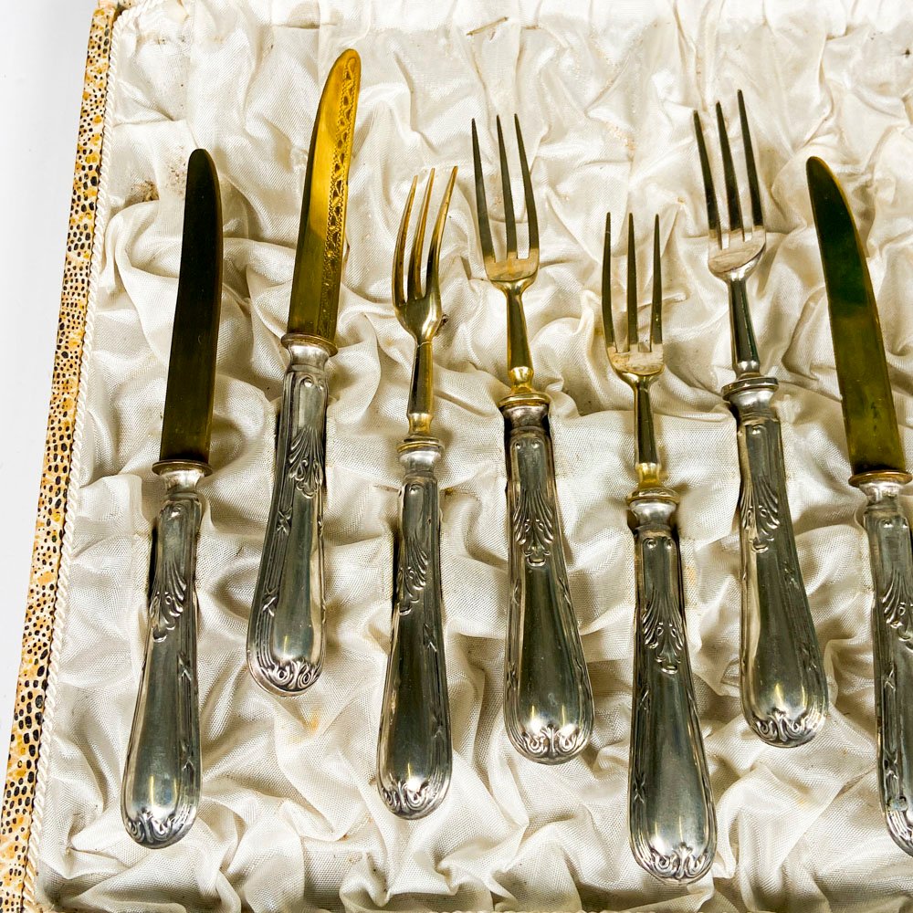 Juego de cubiertos para postre en plata - imagen 3