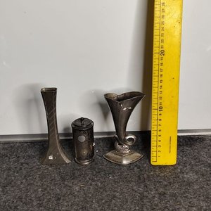 Lote siguiente: Largentier Italiano: Set de 3 Piezas Metálicas Decorativas