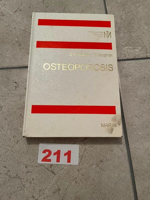 Libro "Osteoporosis" por G.S. Gordan y C. Vaughan, Edición Marín 1978