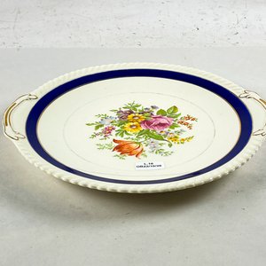 Lote siguiente: Plato de Loza Inglesa Johnson Bros "Old English" con Flores