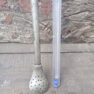 Bombilla para Mate de Plata con Detalles en Oro - imagen 5