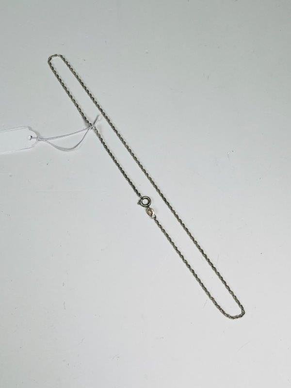 Cadena de Plata Fina Turbillon 38 cm - imagen 1