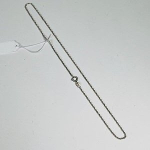 Cadena de Plata Fina Turbillon 38 cm - imagen 1