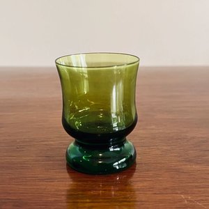 Lote de 9 Vasos Ahumados y 5 Copitas de Licor Verdes - imagen 5