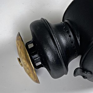 Farol Antiguo de Metal y Bronce con Vidrios - imagen 3