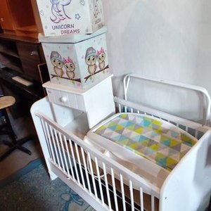 Lote anterior: Cuna Blanca con Cambiador y Bañito Infantil