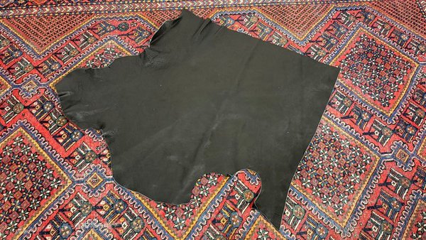 Retazo de Cuero Negro para Tapicería