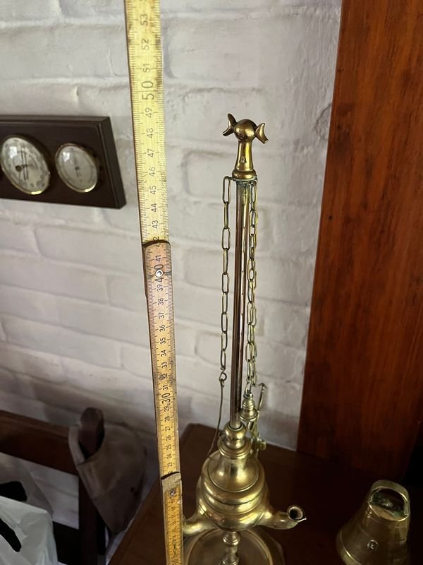 Lámpara de aceite en bronce - Artículo de colección - imagen 2