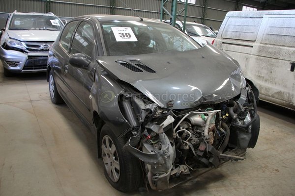 Peugeot 207 Compact Gris Oscuro con Daños Frontales - imagen 1