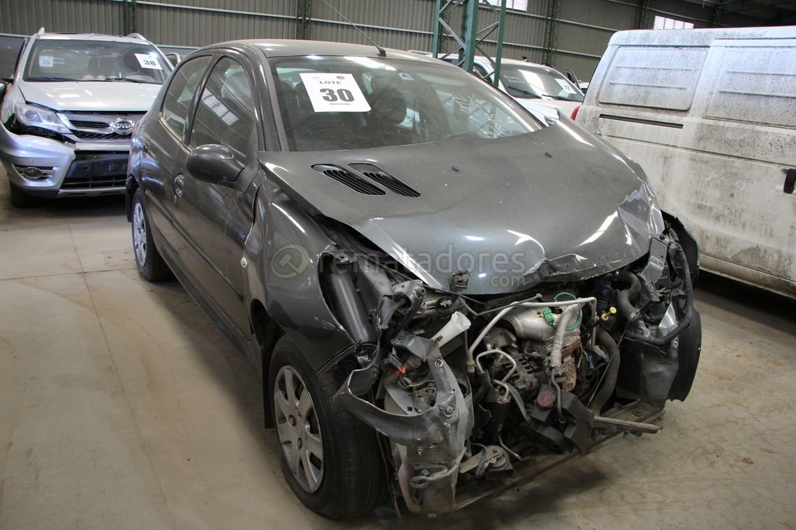 Peugeot 207 Compact Gris Oscuro con Daños Frontales