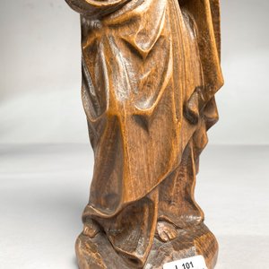 Talla en Madera "Dama y Niño" - Figura Religiosa - imagen 3