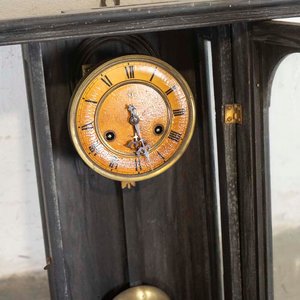 Reloj de Pared Antiguo de Media Carrillón con Péndulo y Llave - imagen 2