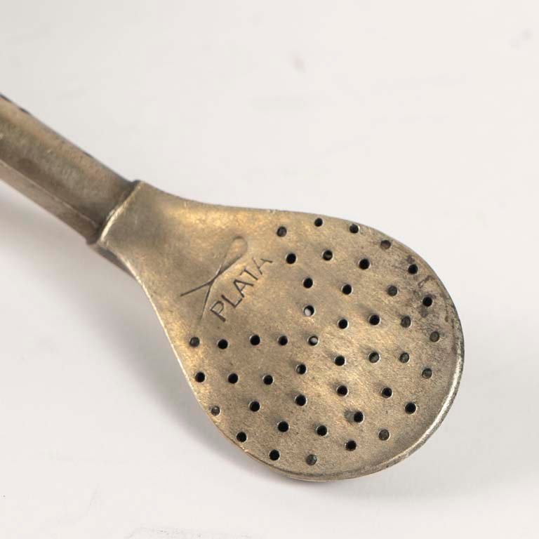 Bombilla platería criolla - Medidas: 19.5cm - imagen 2