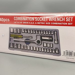 Juego de Dados de 40 Piezas con Encastre 1/4 y 3/8 Pulgada - imagen 6