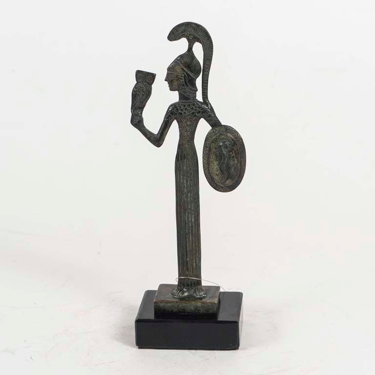 Lote anterior: Figura imitación griega antigua de bronce y granito