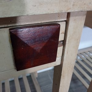 Par de Mesas de Luz de Madera con Cajón y Estante - imagen 5
