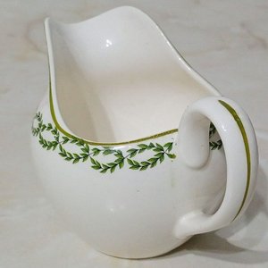 Lechera de Porcelana Inglesa Booths con Diseño de Hojas Verdes y Borde Dorado - imagen 2