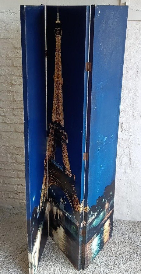 Biombo Decorativo Torre Eiffel 1.80 x 1.20 Metros - imagen 1