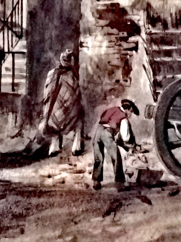 Lámina Costumbrista del Siglo XIX: Detalles de la Ciudadela - imagen 10