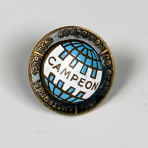Pin de Fútbol Uruguay Campeón 1924-1928-1930 Esmaltado - imagen 3