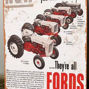 Lote anterior: Cartel Decorativo Chapa Tractores Fordson Major y Triciclo