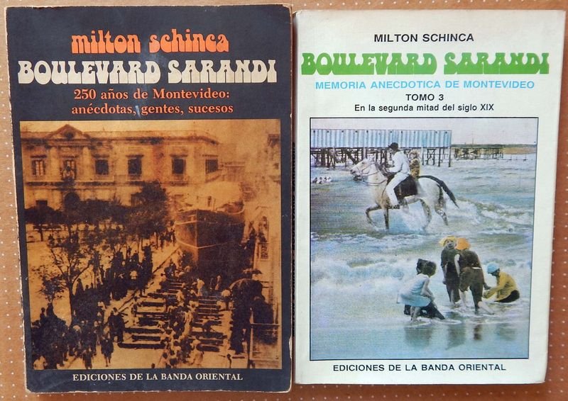 Dos Libros: Boulevard Sarandí de Milton Schinca, Montevideo