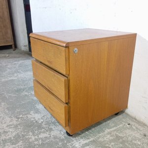 Cajonero de madera con ruedas, 3 cajones - imagen 5