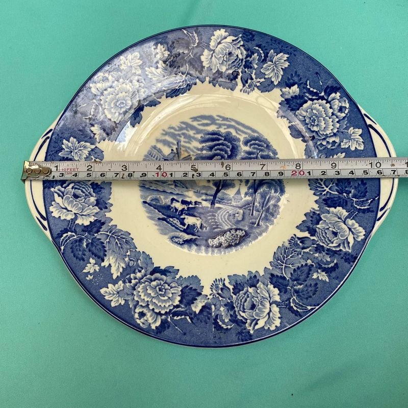 Bandeja inglesa de porcelana con escena de Woods Ware - imagen 4