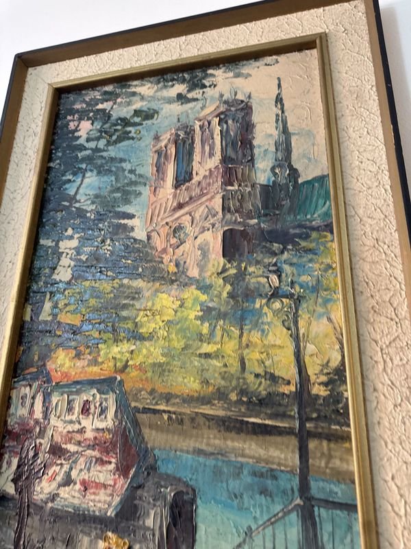 Pintura Europea Firmada en Óleo sobre Lienzo - imagen 3