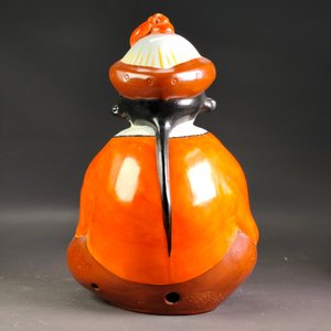 Sahumerio de Porcelana con Figura de Dignatario Chino, 19cm - imagen 7