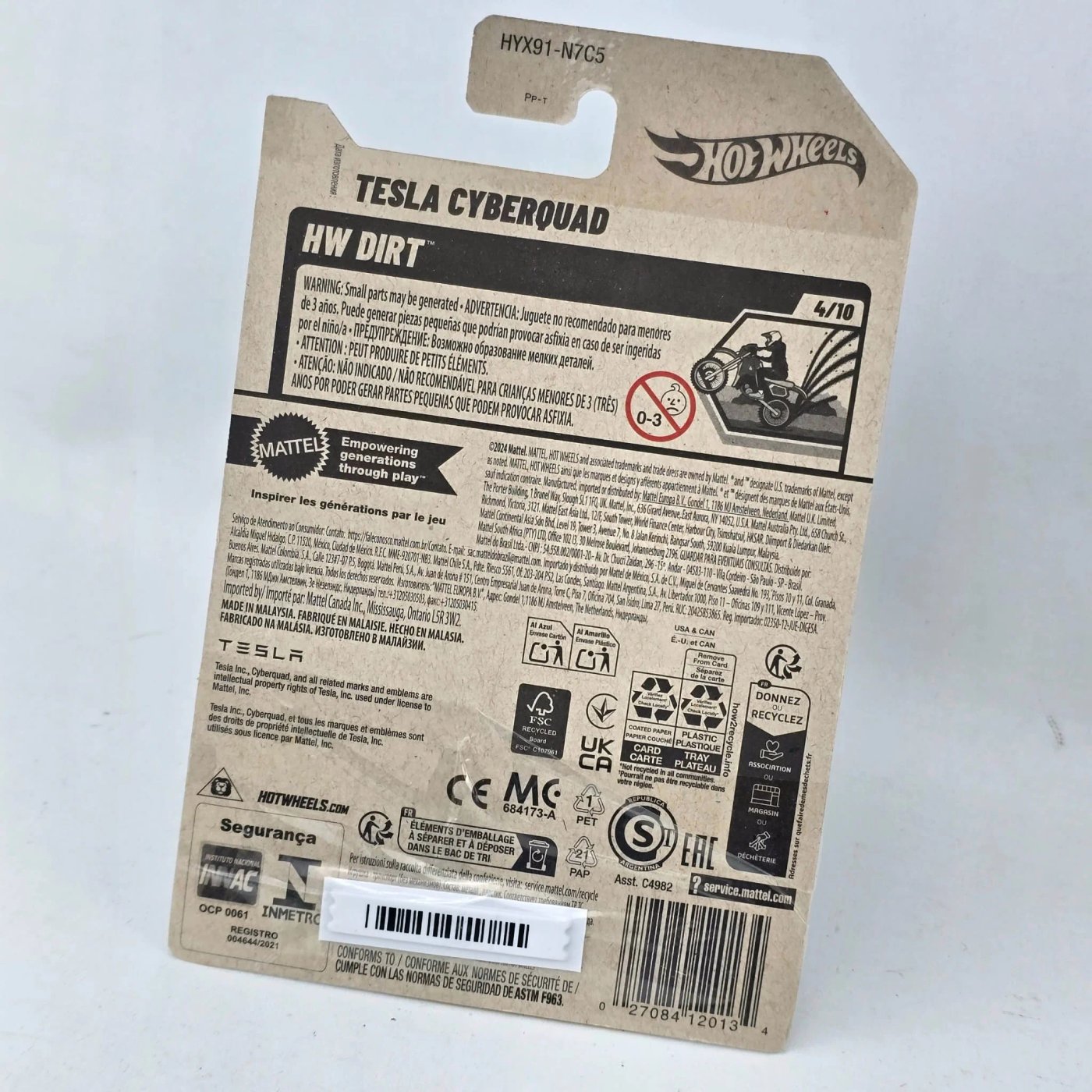 HotWheels Tesla Cyberquad 2025 Edición HW Dirt Serie - imagen 2