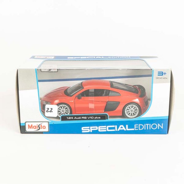 Auto Audi R8 V10 plus escala 1/24 colección Maisto, en su caja original - imagen 1