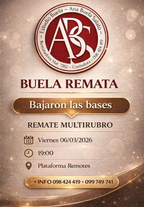 Folleto para Subasta