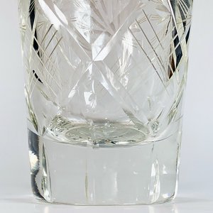 Florero Cónico de Cristal Tallado - imagen 2