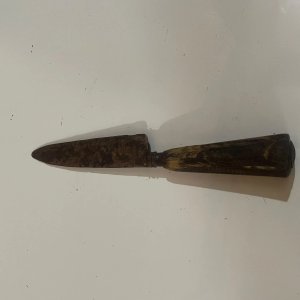 Cuchillo Antiguo Franz Wenk Solingen con Cabo Faceteado - imagen 2