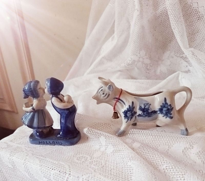 Figuras de Antigua porcelana Holandesa en Porcelana Delft - imagen 8