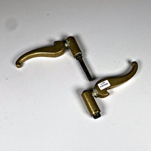 Par de Manijas de Bronce Antiguas para Puerta - imagen 2